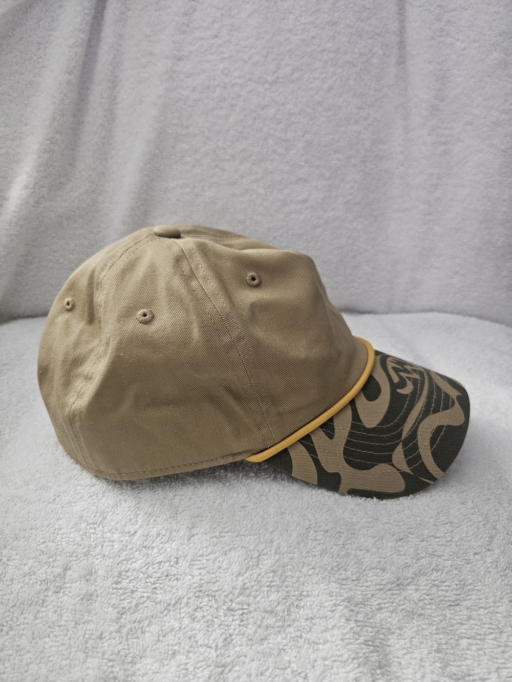 Target Black History Month Adult Satin Lined Baseball Hat Tan Camo Rope Cap New - Picture 2 of 7